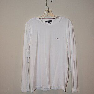 Tommy Hilfiger Long Sleeve White T Shirt  Mens Med